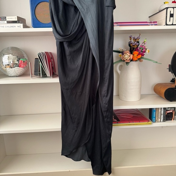 HELMUT LANG Black Earth Goddess Gown - Picture 6 of 12